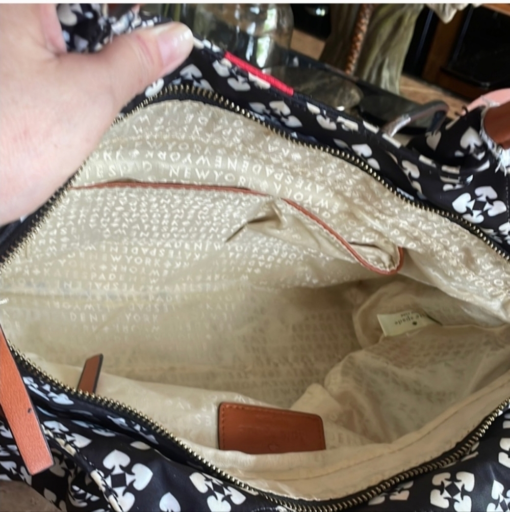 Kate Spade Stevie Black and Red Patterned Tote Bag - Picture 8 of 12